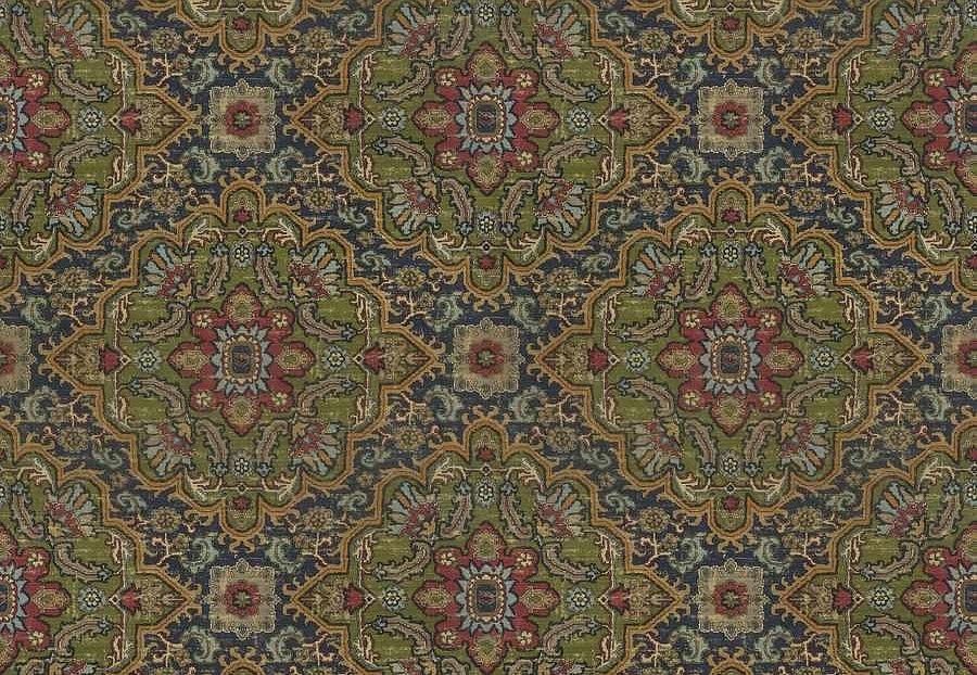 Ткань Fabricut Natural Nuances Vignettes Night BigleafKilim/Heritage