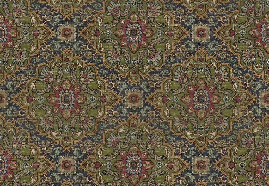 Ткань Fabricut Natural Nuances Vignettes Night BigleafKilim/Heritage