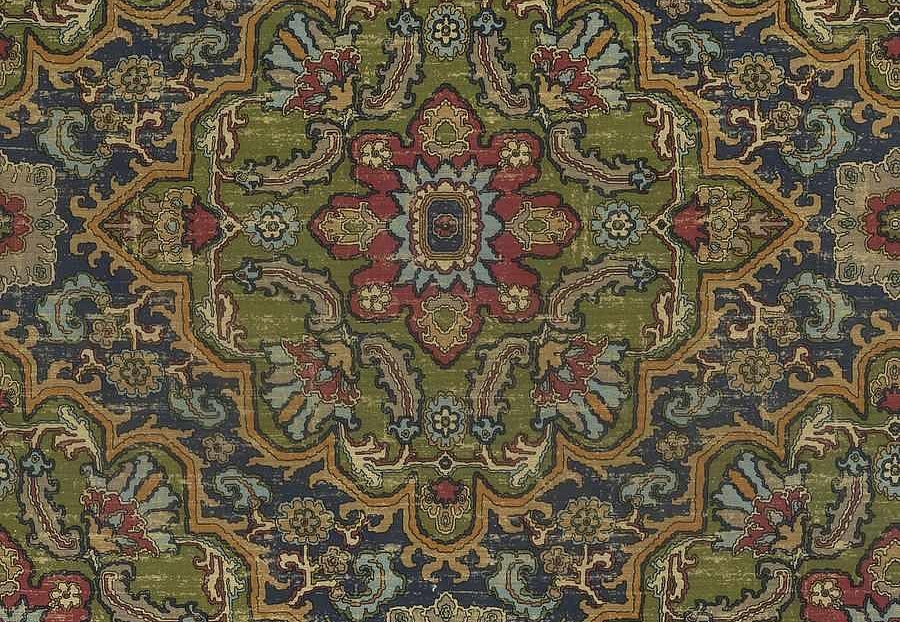 Ткань Fabricut Natural Nuances Vignettes Night BigleafKilim/Heritage