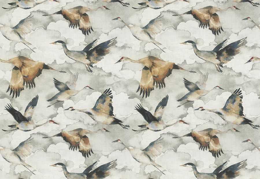 Ткань Fabricut Natural Nuances Vignettes Oyster Flybird/Storm