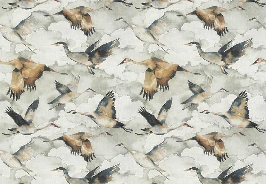 Ткань Fabricut Natural Nuances Vignettes Oyster Flybird/Storm