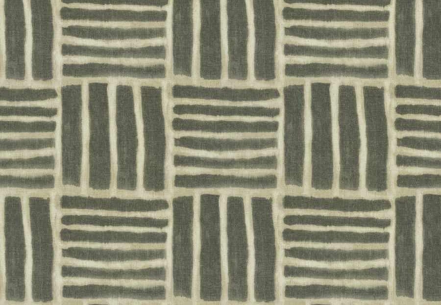 Ткань Fabricut Natural Nuances Vignettes Oyster Sabai/Charcoal