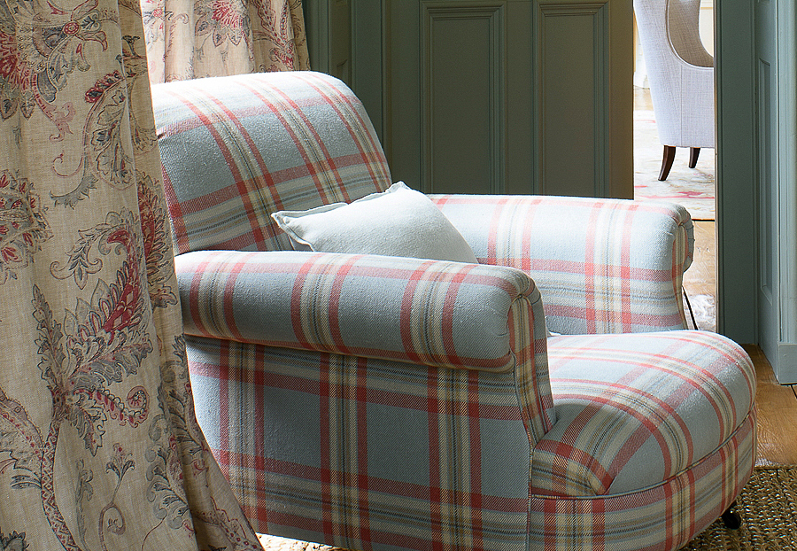 Ткань Colefax and Fowler Edgar Checks & Stripes F4518/03