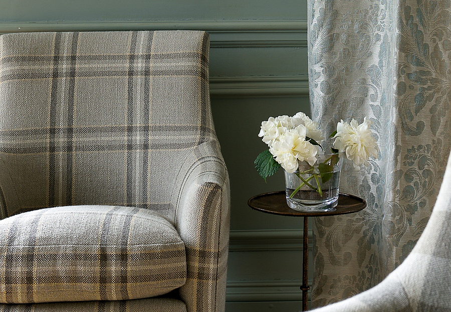 Ткань Colefax and Fowler Edgar Checks & Stripes F4524/01