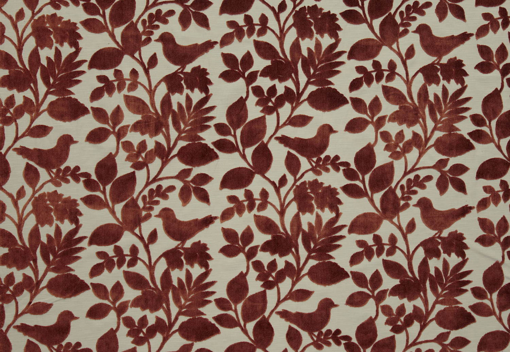 Ткань ILIV Forever Spring OrchardBirds/Coral