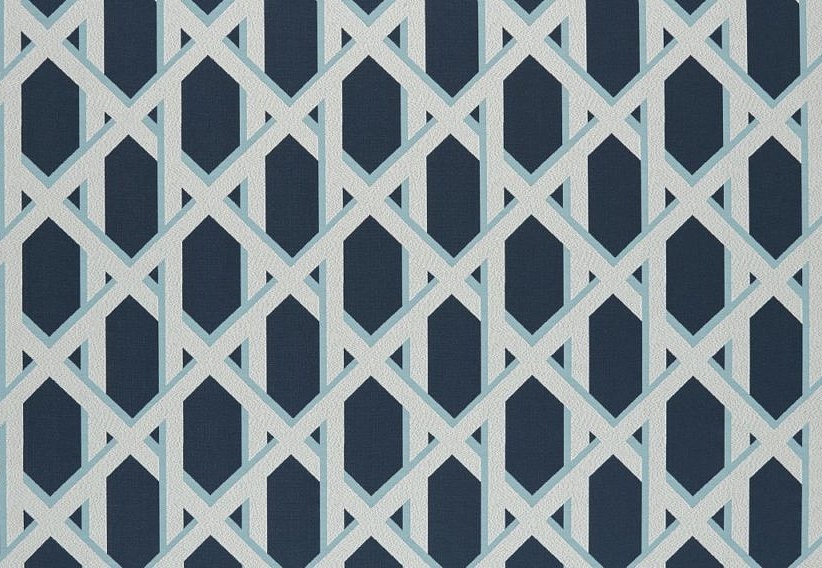 Ткань Ashley Wilde Palm House Lattice/Ink