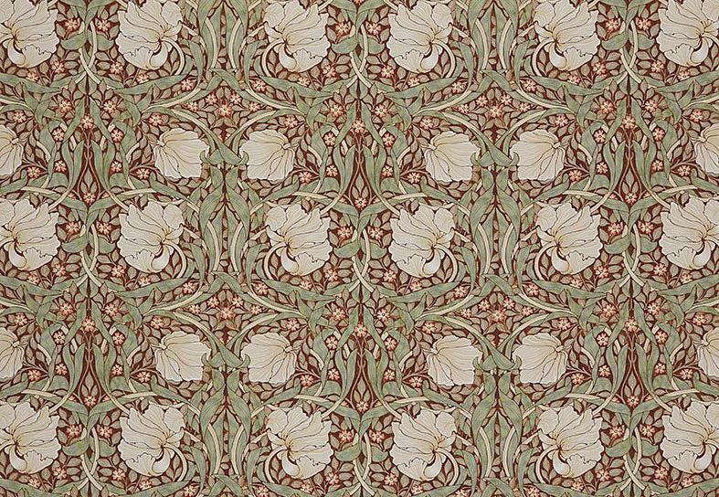 Ткань William Morris At Home Kelmscott Gardens Volume I Pimpernel/Brick