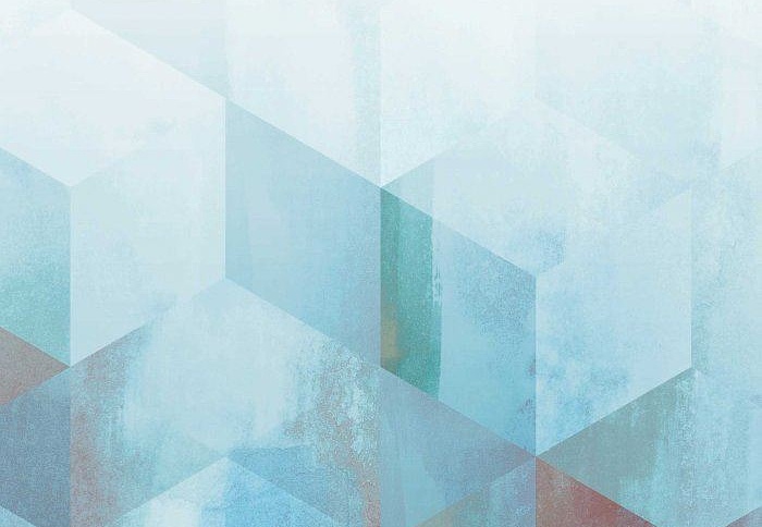 Обои Newmor Premier Watercolour-Geometric/Petrol