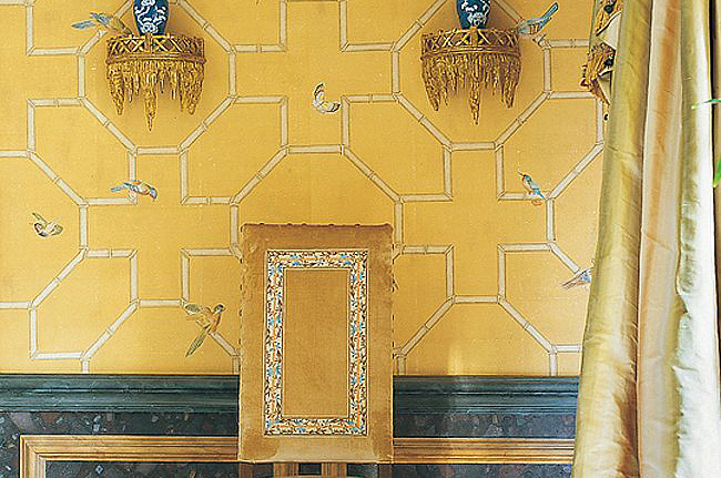 Обои Paul Montgomery Studio Fine Painted Wallpapers Bamboo and Birds