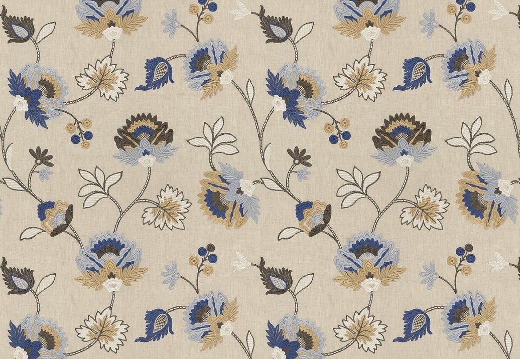 Ткань Soleil Bleu Connaisseur WE7210/050
