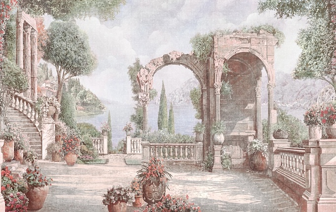 Российские панно и фотообои Affresco, коллекция Empire, артикул aff 739 patina 436