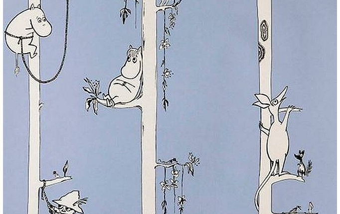 Финские обои Sandudd, коллекция Muumi, артикул 4914-1