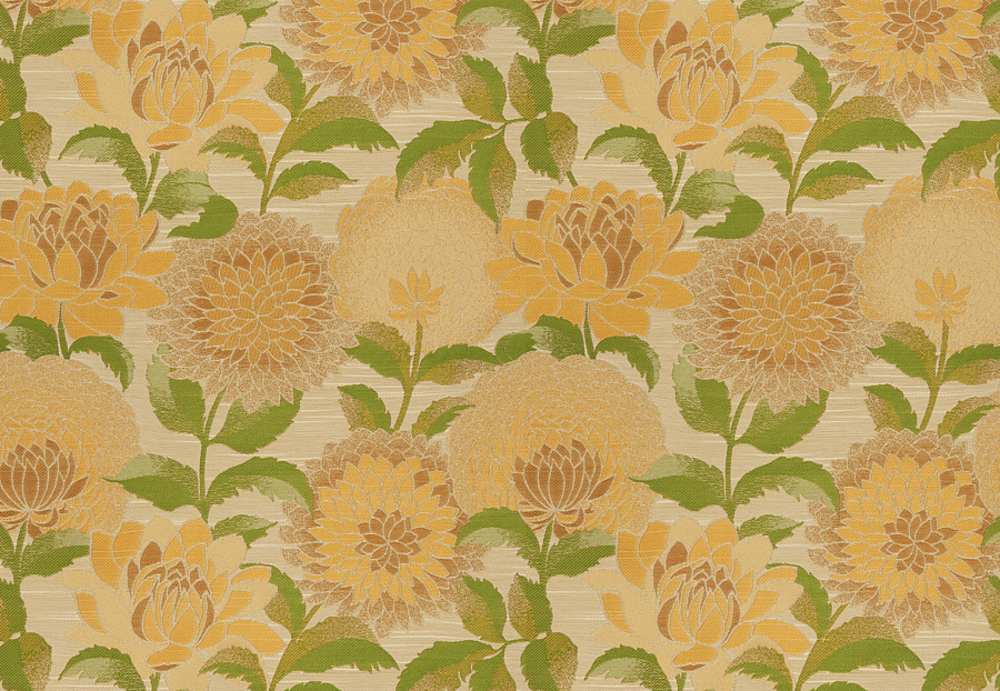 Ткань Fabricut Vignettes Vol.XIV Lemongrass Logic floral/Cornsilk