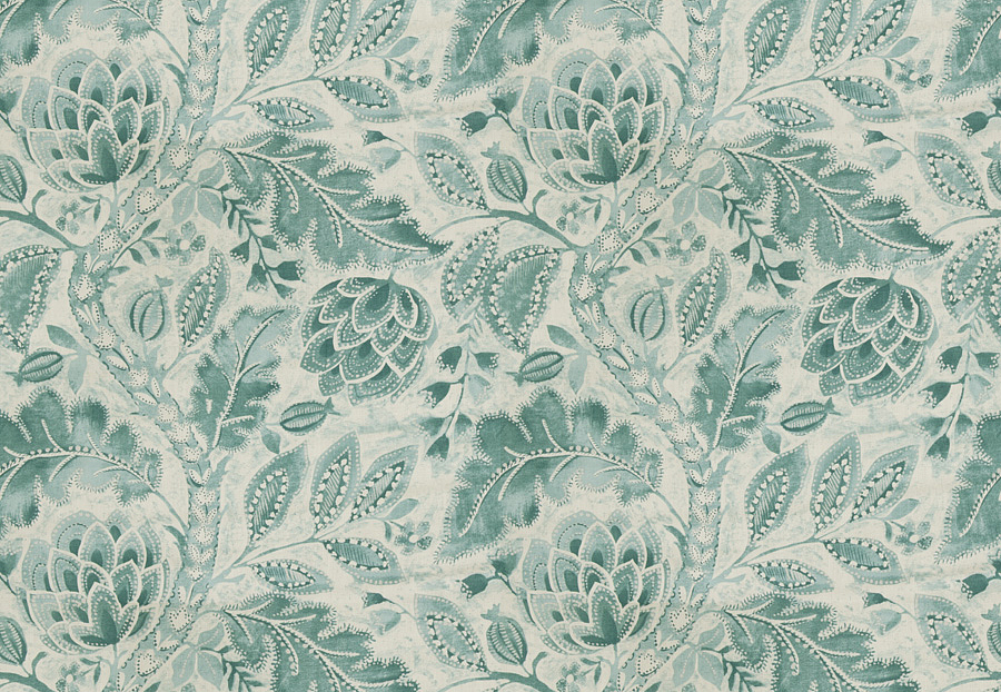Ткань Fabricut Vignettes Vol.XIV Indigo Beauvoir/Lagoon