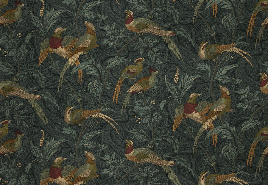 Ткань Fabricut Vignettes Vol.XIV Indigo Falcon crest/Heritage