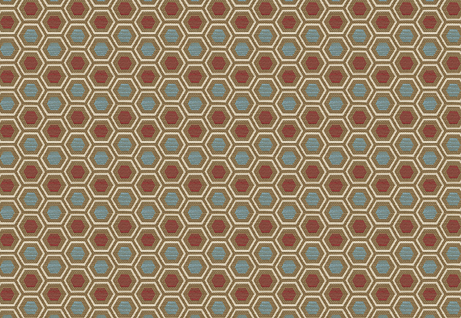 Ткань Fabricut Chromatics Vol.XXIII Sedona Habit/Crimson sky
