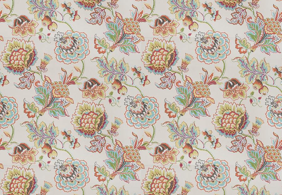 Ткань Fabricut Chromatics Vol.XXV Coral Ibsen floral/Summer