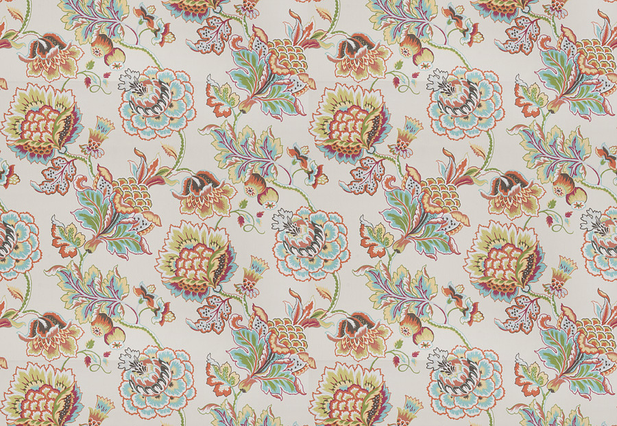 Ткань Fabricut Chromatics Vol.XXV Coral Ibsen floral/Summer