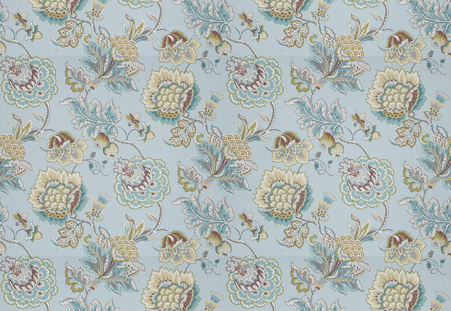 Ткань Fabricut Chromatics Vol.XXV Resort Ibsen floral/Aqua
