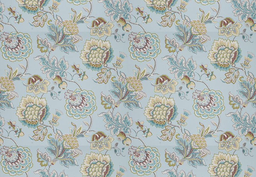 Ткань Fabricut Chromatics Vol.XXV Resort Ibsen floral/Aqua
