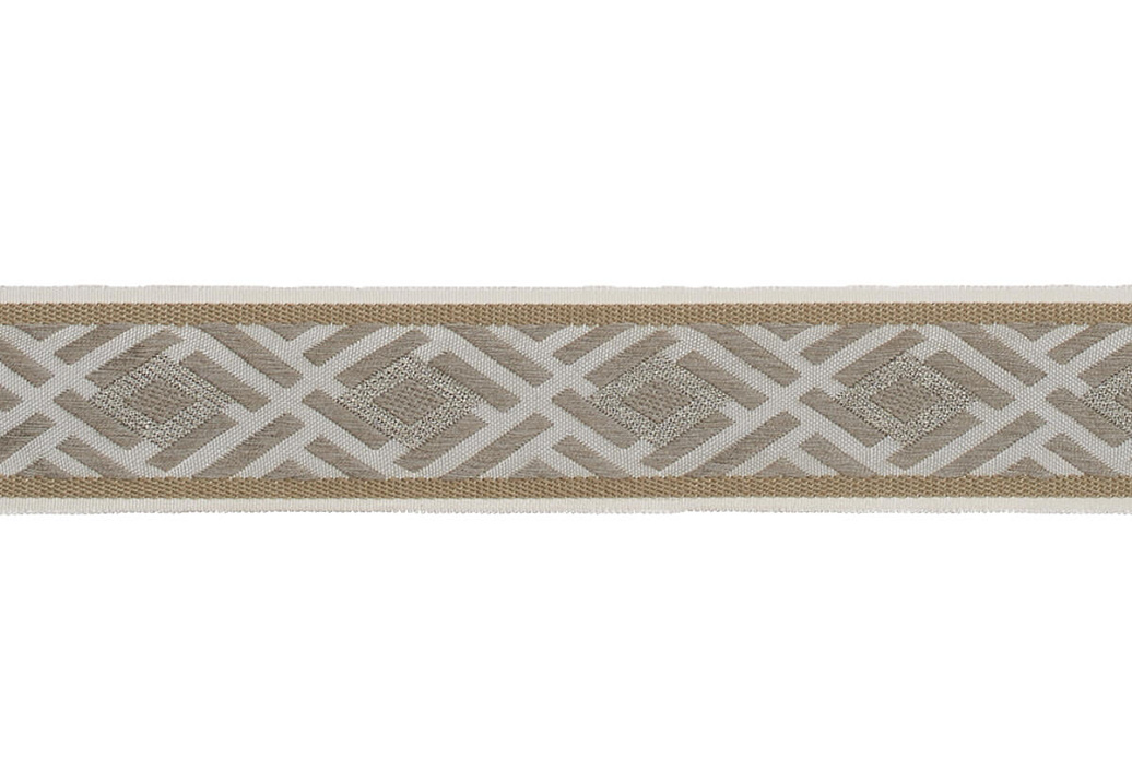 Тесьма Fabricut Mineral Obsession Trimmings Crosshatch/Alloy