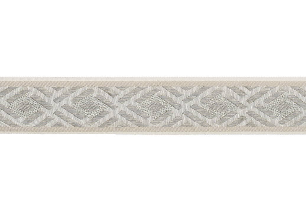 Тесьма Fabricut Mineral Obsession Trimmings Crosshatch/Silverpearl