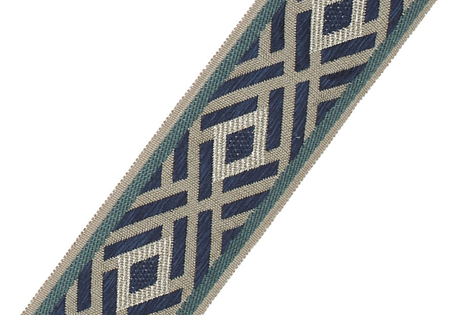 Тесьма Fabricut Mineral Obsession Trimmings Crosshatch/Sodalite