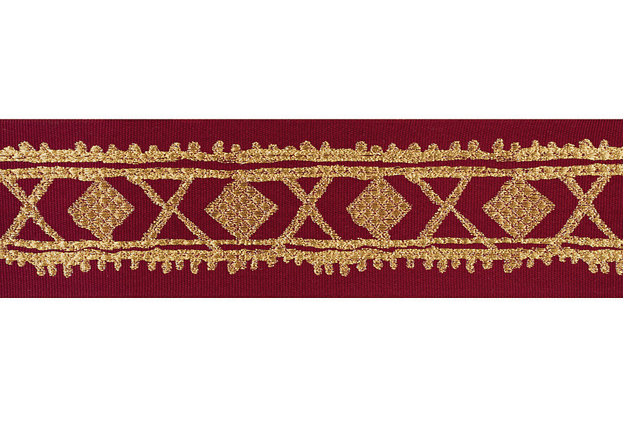 Тесьма Fabricut Isabelle De Borchgrave Trimmings Diamondmetallic/Gypsy