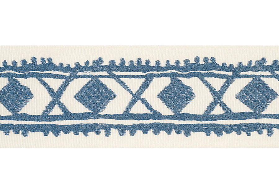 Тесьма Fabricut Isabelle De Borchgrave Trimmings Diamondstitch/Aegean