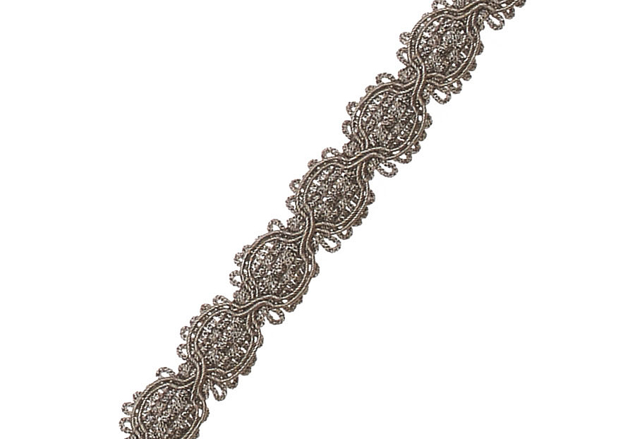 Тесьма Fabricut Mineral Obsession Trimmings Scallop/Pewter