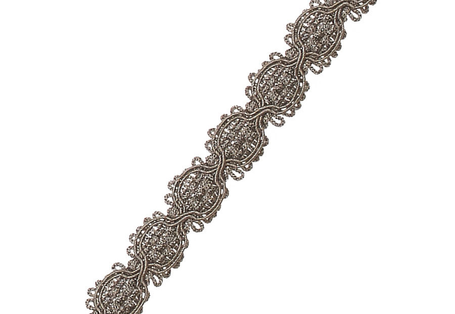 Тесьма Fabricut Mineral Obsession Trimmings Scallop/Pewter