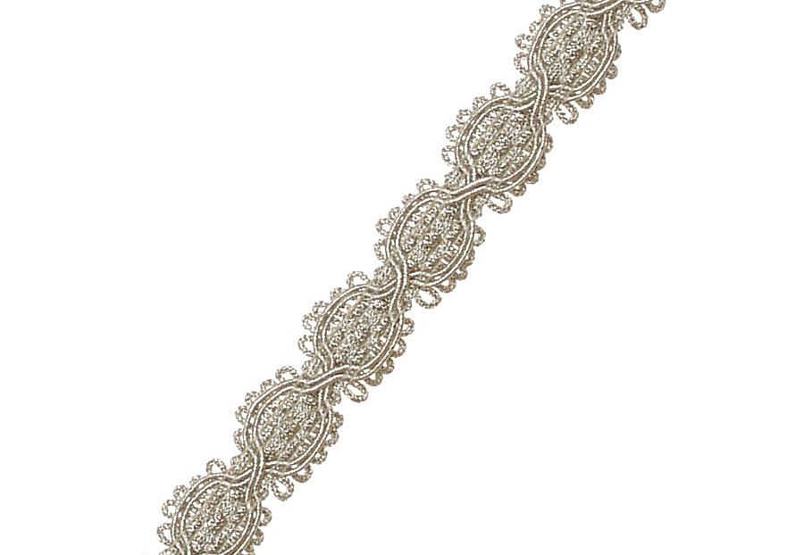 Тесьма Fabricut Mineral Obsession Trimmings Scallop/Silverpearl