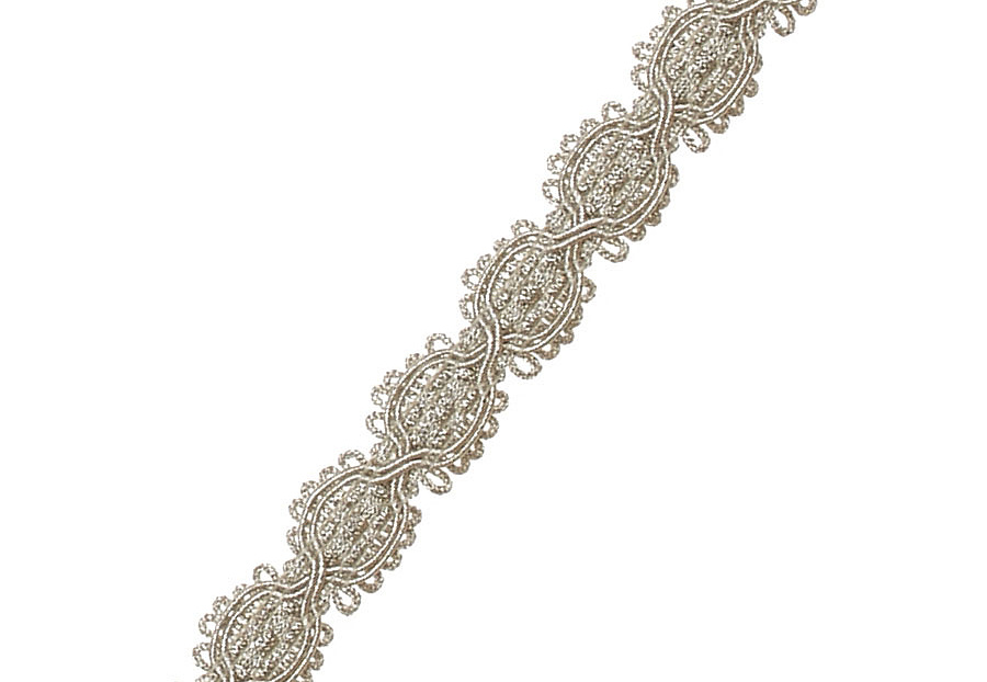 Тесьма Fabricut Mineral Obsession Trimmings Scallop/Silverpearl