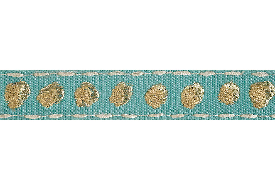 Тесьма Fabricut Isabelle De Borchgrave Trimmings Shadowdot/Teal