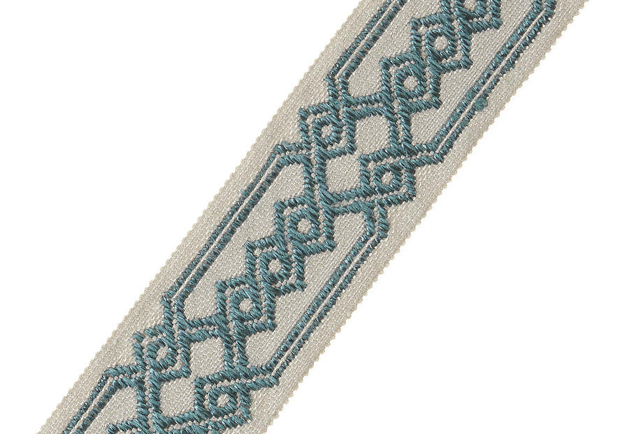 Тесьма Fabricut Cadence Trimmings Geotape/Aegean