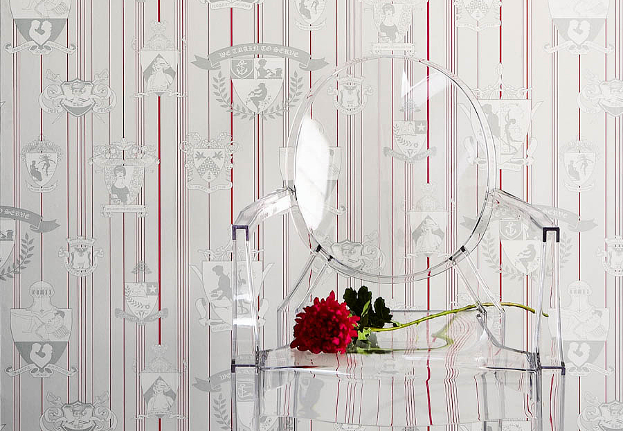 Обои Barneby Gates Book vol.1 BG0100201/Carpe Noctem/Hot Pink/Silver