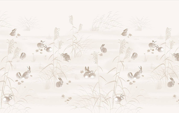 Российские панно и фотообои Fresq, коллекция Classic & Geo, артикул BUNNY / M21 / SEPIA I