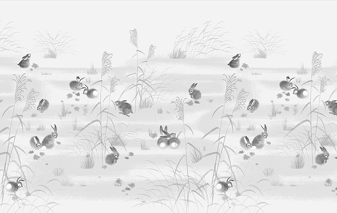 Российские панно и фотообои Fresq, коллекция Classic & Geo, артикул BUNNY / M71 / SEPIA II