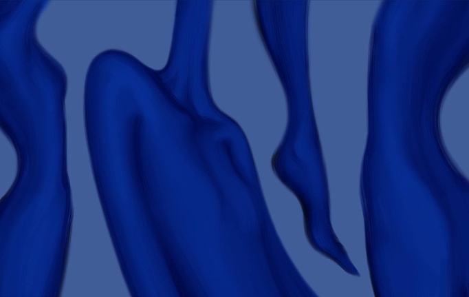 Российские панно и фотообои Fresq, коллекция Classic & Geo, артикул BODY / BLUE
