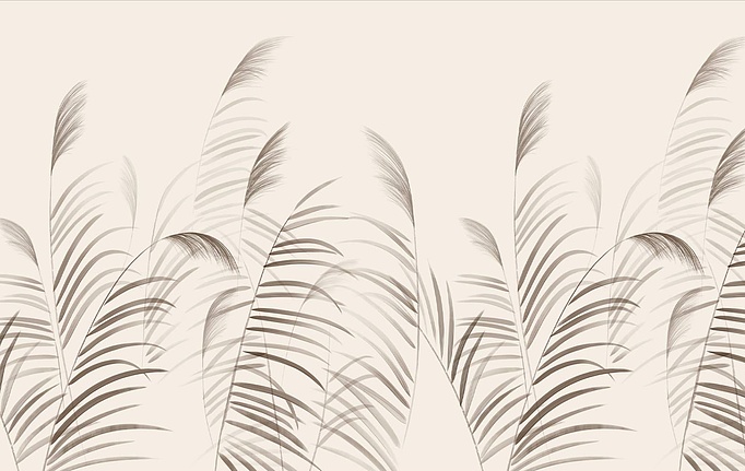 Российские панно и фотообои Fresq, коллекция Classic & Geo, артикул GRASS / M11 / SEPIA