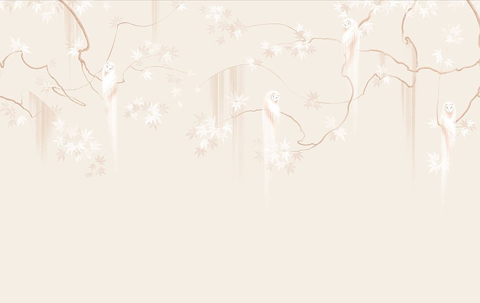 Российские панно и фотообои Fresq, коллекция Classic & Geo, артикул OWLS / M21 / SEPIA