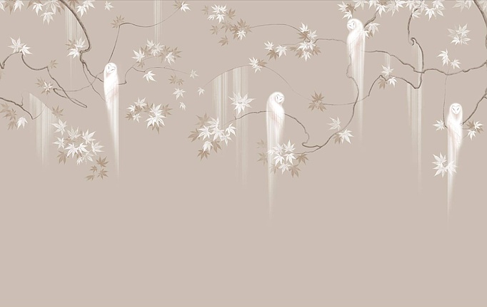Российские панно и фотообои Fresq, коллекция Classic & Geo, артикул OWLS / M24 / SEPIA