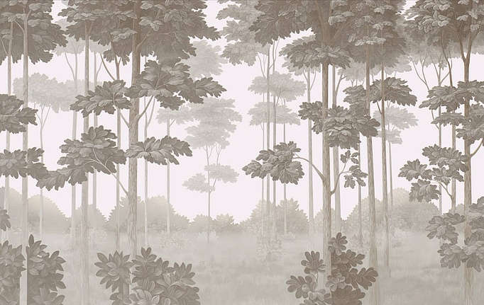 Российские панно и фотообои Fresq, коллекция Classic & Geo, артикул WOODLINE / M81 / SEPIA