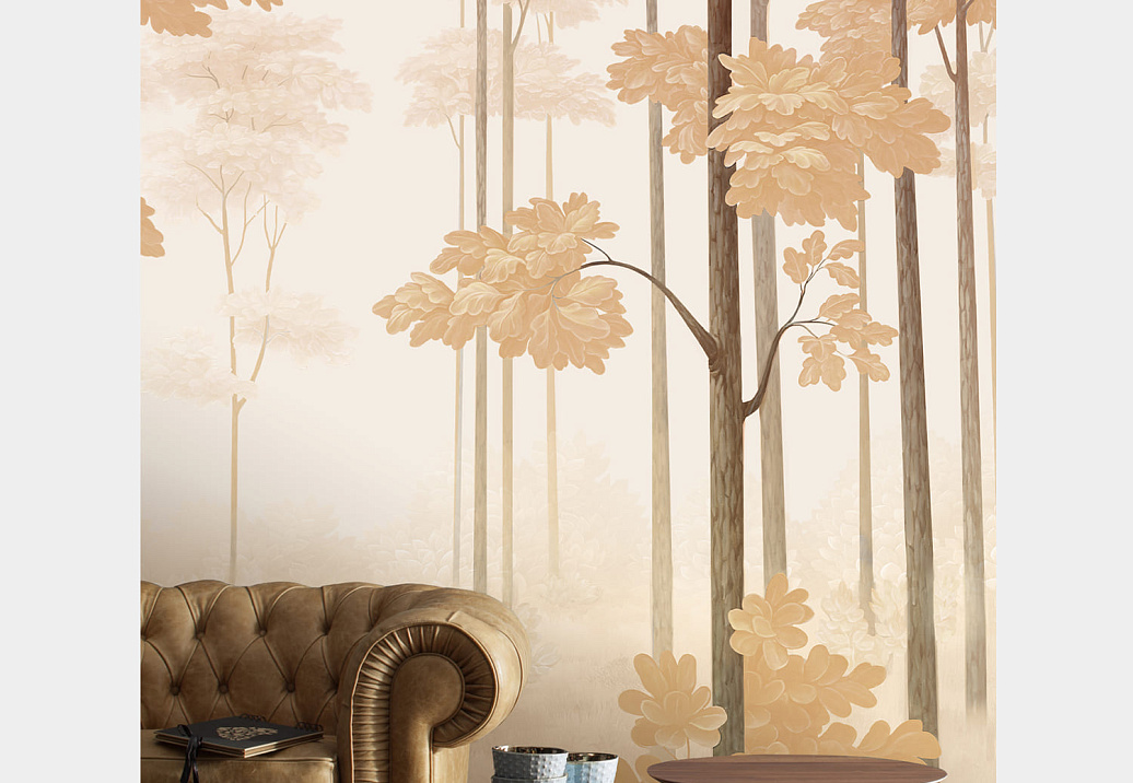 Панно и фотообои Fresq Classic & Geo WOODLINE / M21 / BEIGE