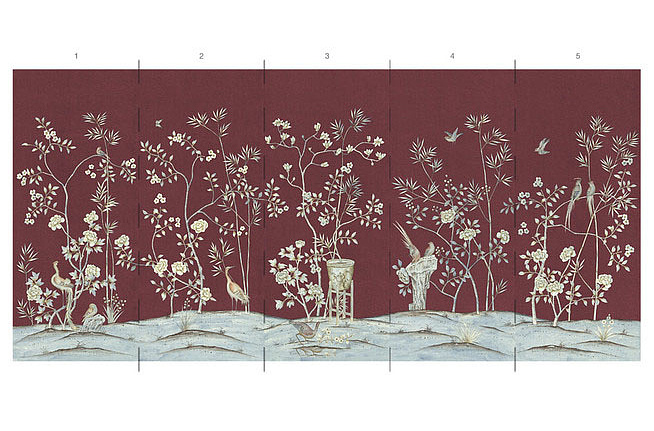 Панно и фотообои Paul Montgomery Studio Printed Mural Collections PMC-CHW/Claret
