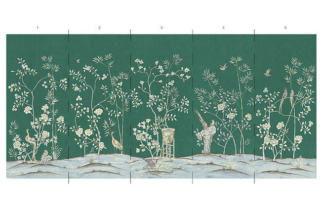 Панно и фотообои Paul Montgomery Studio Printed Mural Collections PMC-CHW/Emerald
