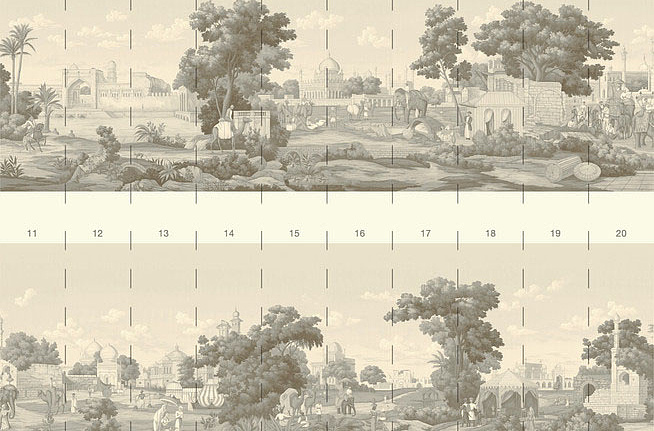 Панно и фотообои Paul Montgomery Studio Printed Mural Collections PMP-PTI/Sepia