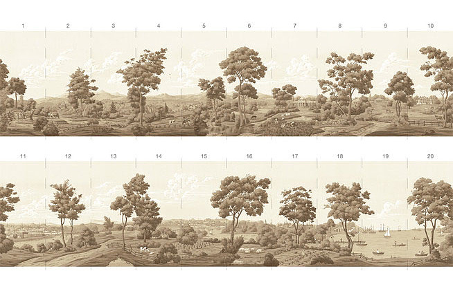 Панно и фотообои Paul Montgomery Studio Printed Mural Collections PMP-VIR/Sepia