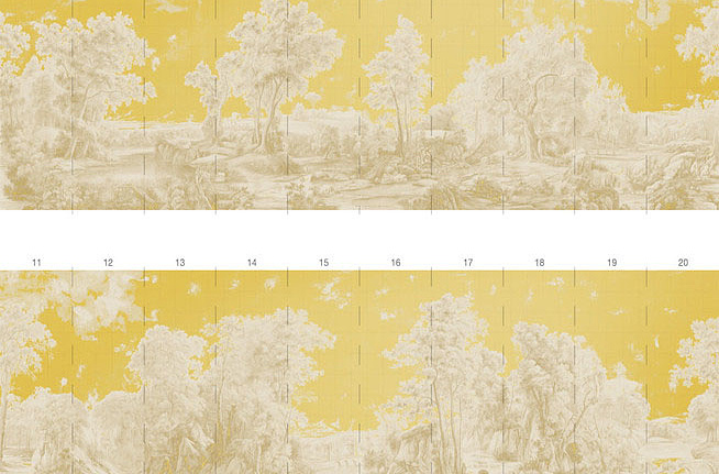 Панно и фотообои Paul Montgomery Studio Printed Mural Collections LAC-PTG/Gold