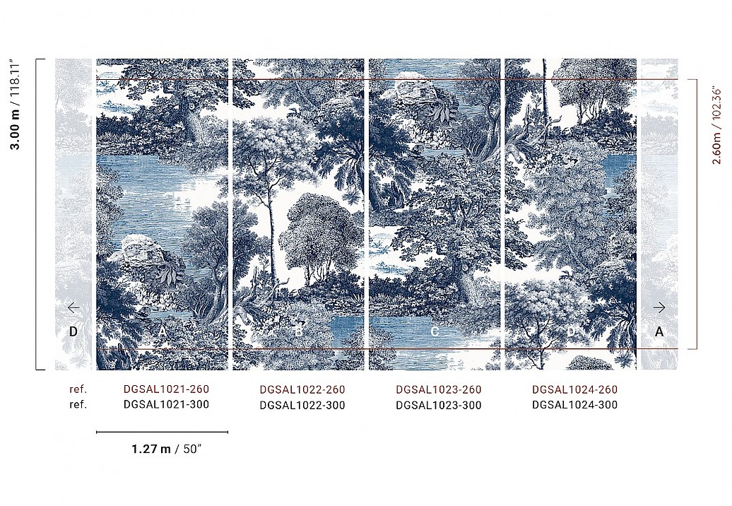 Панно и фотообои Khroma Amazone DGSAL1021-300